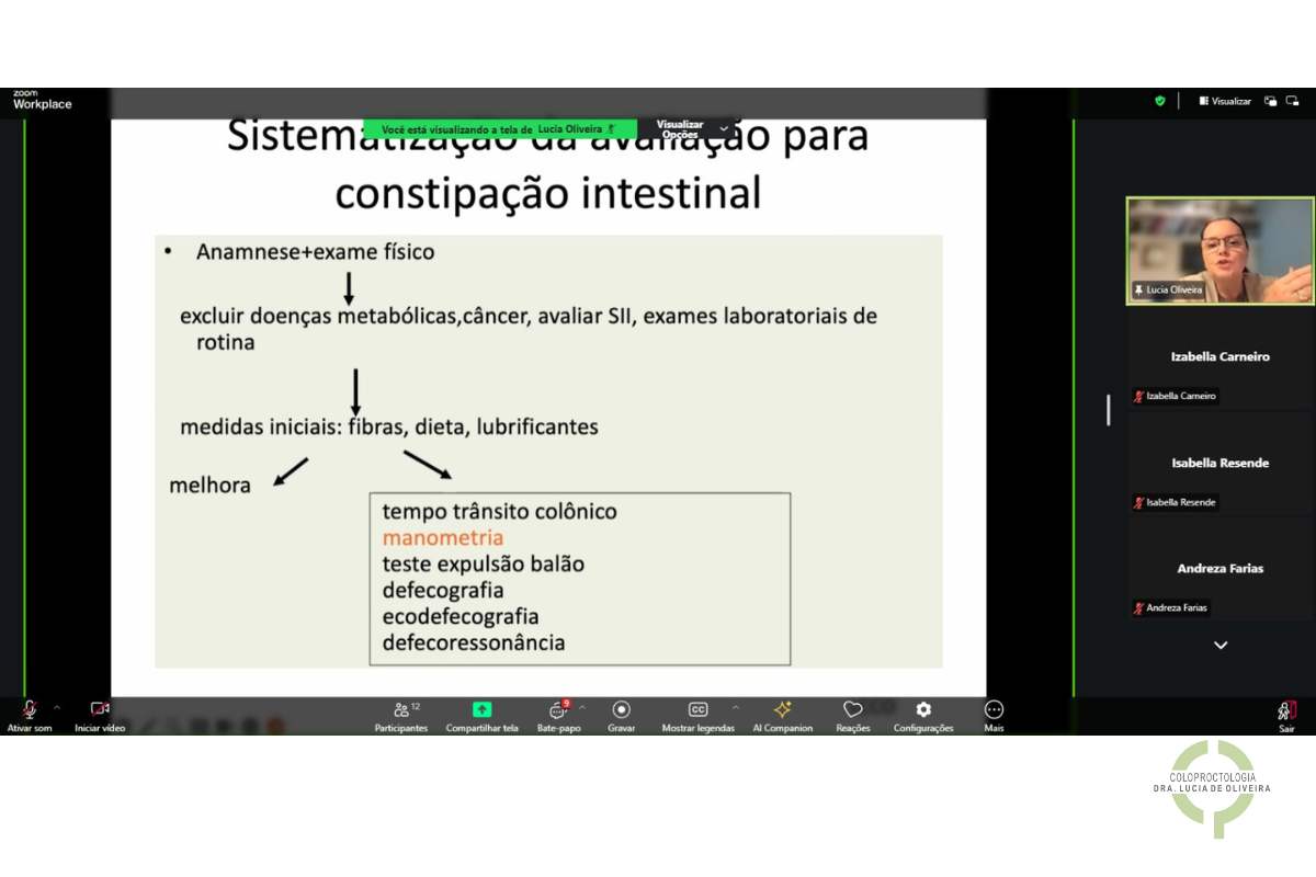 Curso Teórico-Prático de Manometria Anorretal de Alta Resolução e  Convencional Hands On – Dra. Lucia de Oliveira – Coloproctologista –  Clínica de Coloproctologia