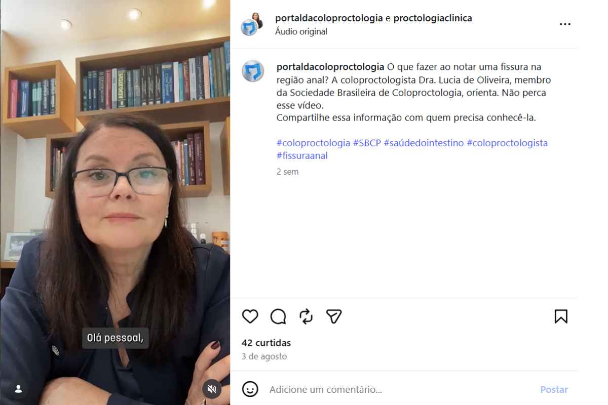 Instagram: Fissura anal tem tratamento?