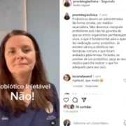 Probiótico injetável jamais Probiótico injetável, jamais! Alerta Dra Lucia de Oliveira